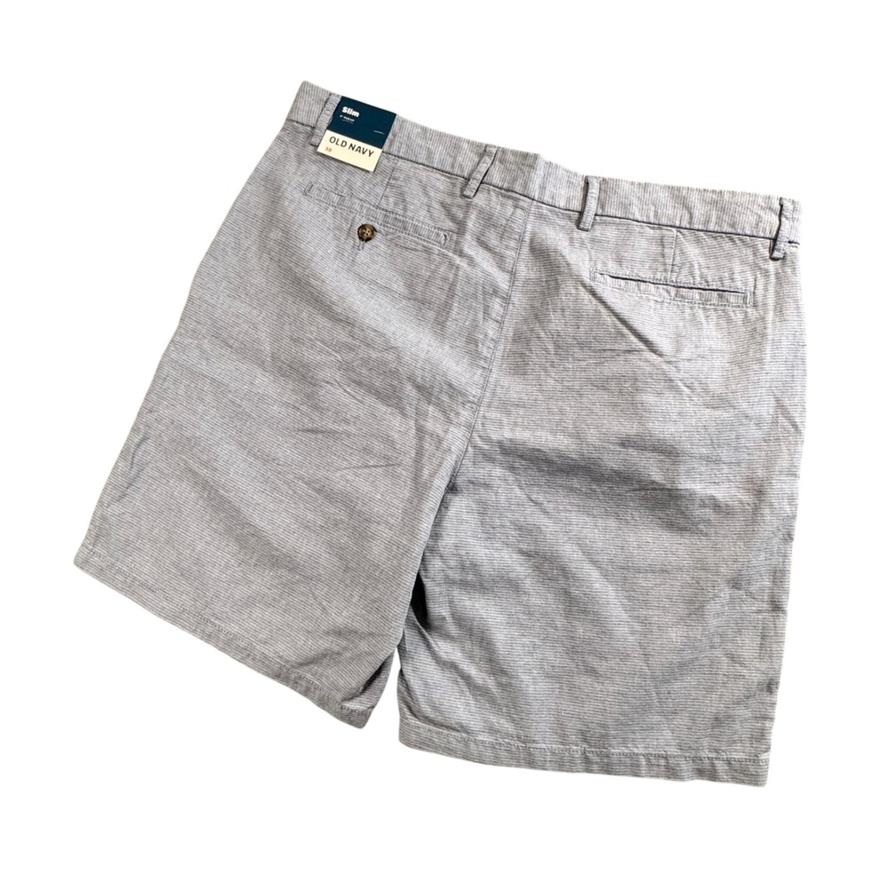 Old Navy Mens Slim Linen Blend Shorts 38 Preppy Old Money Summer Casual NWT